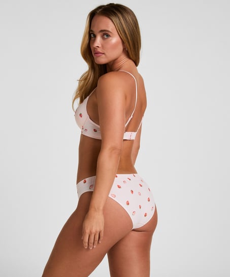 Biustonosz usztywniany z fiszbinami Plunge, R&oacute;żowy