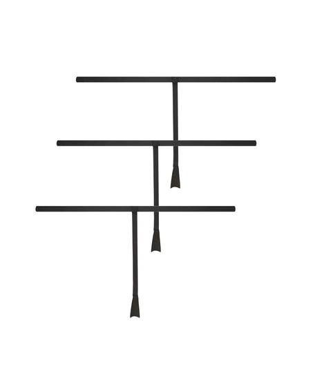 Niewidoczne stringi 3 pary, Czarny