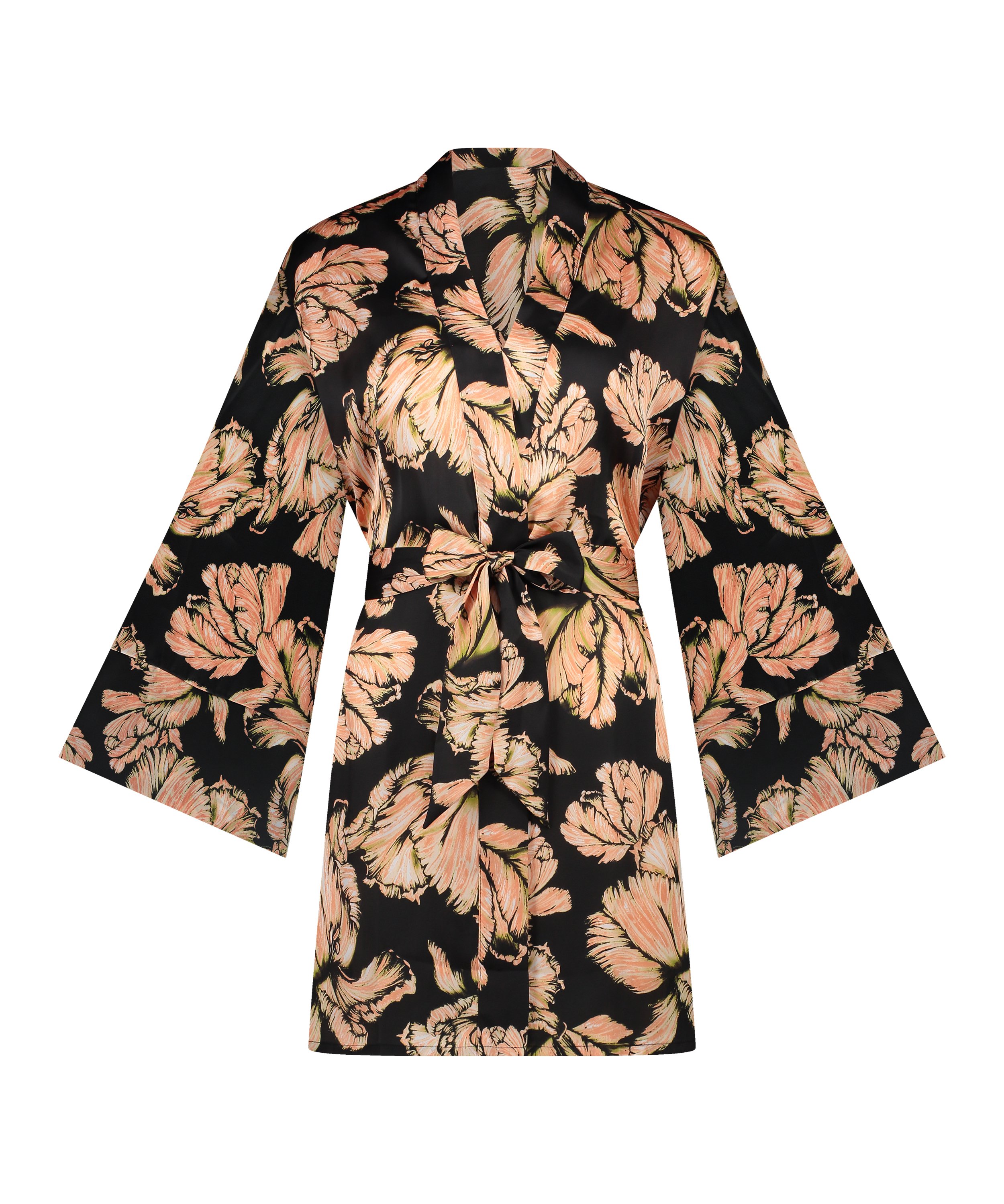 Satynowe kimono, Czarny, main