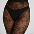Rajstopy Allover Lace, Czarny