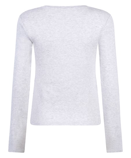 Top od piżamy Pointelle, Szary