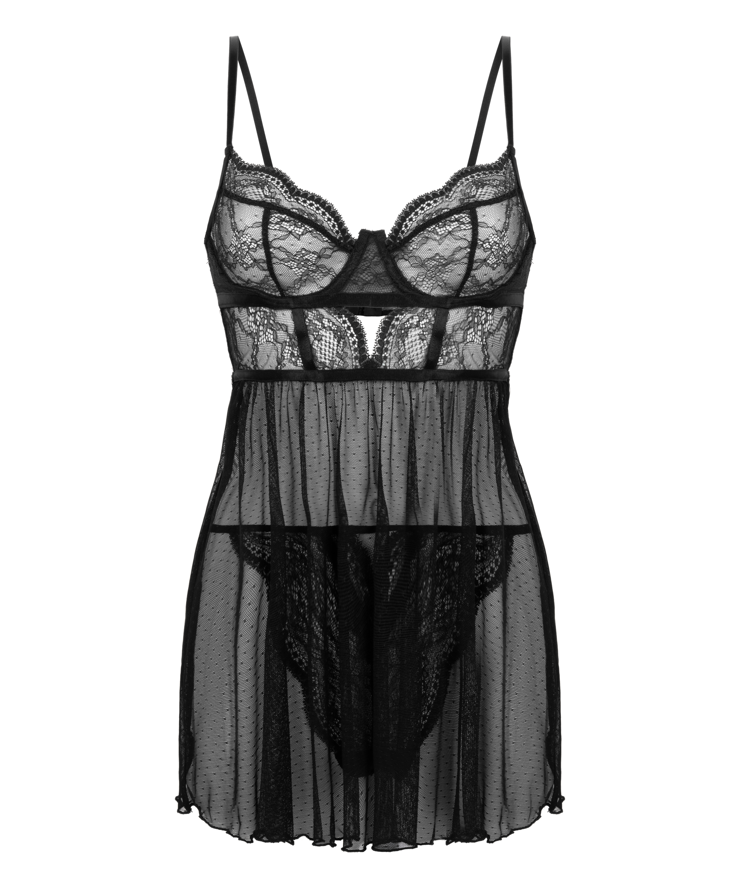 Babydoll Isabelle, Czarny, main