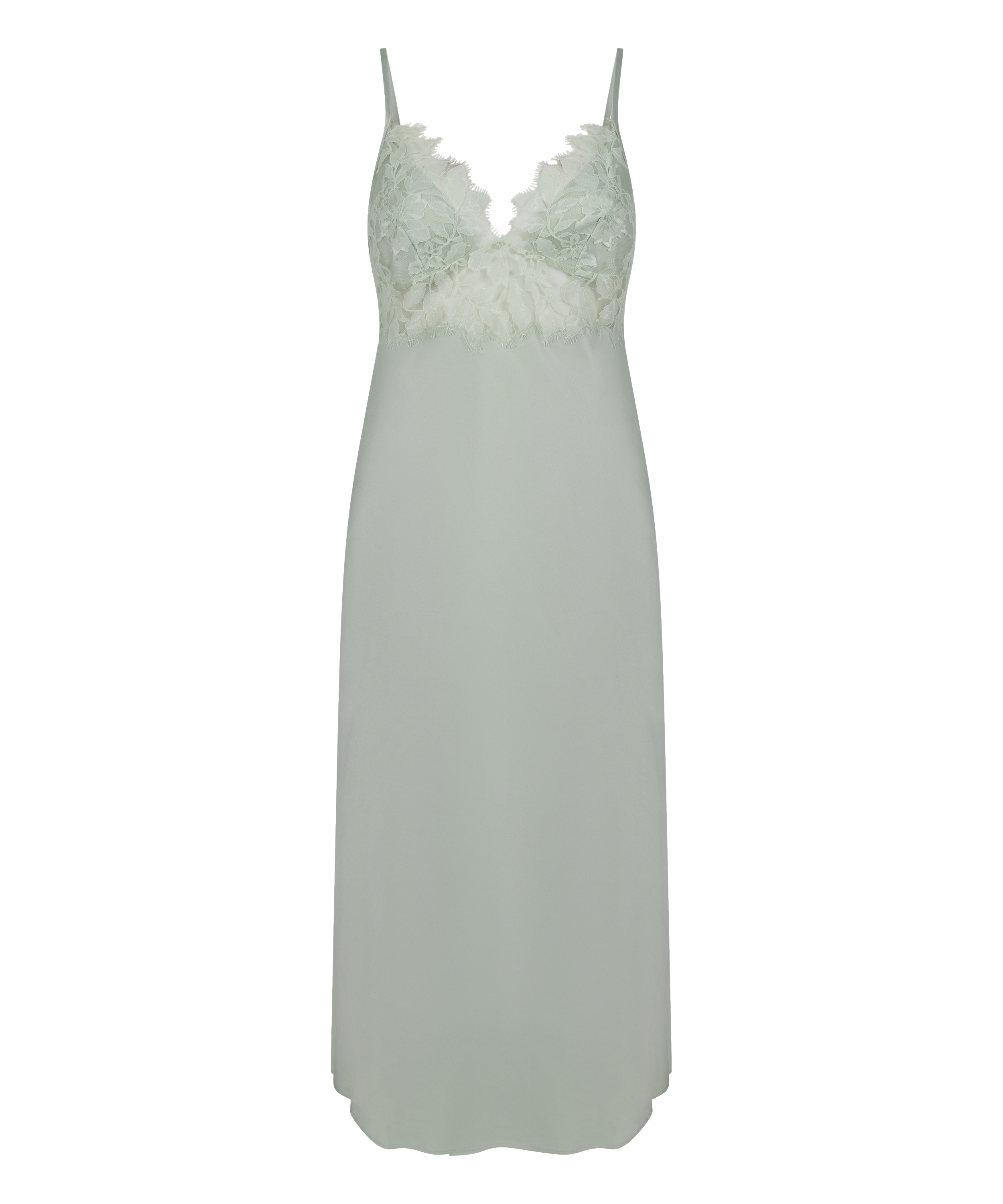 Satynowa Koszula Nocna Malou, Zielony, main