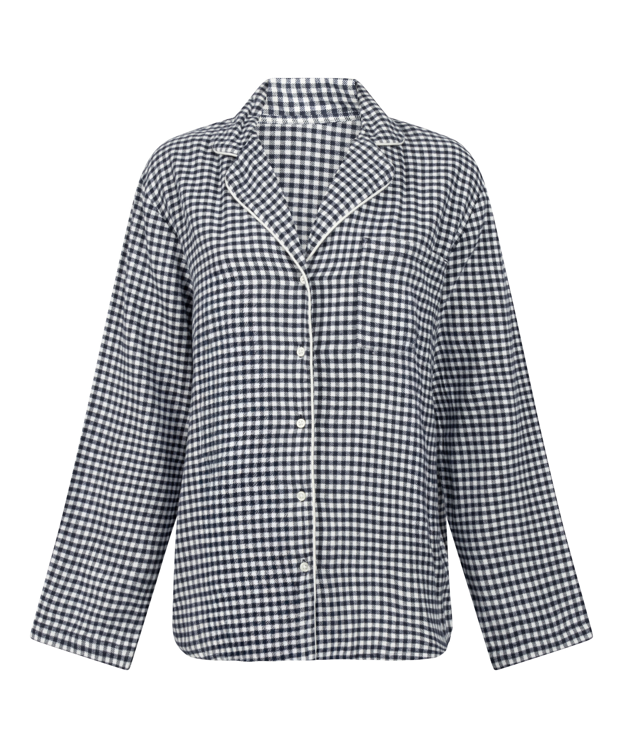Top piżamowy Flanel Essentials, Niebieski