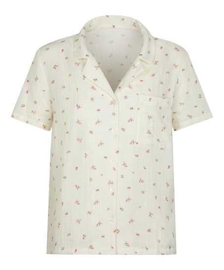 Muślinowa narzutka, Biały