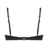 Usztywniany top bikini z fiszbinami Luxe miseczka E+, Czarny