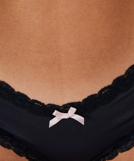 Brazyliany z mikrofibry w kształcie litery V, Niebieski