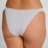 Figi Bikini Highleg Stripes, Biały