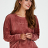 Long-sleeved Velour Top, R&oacute;żowy