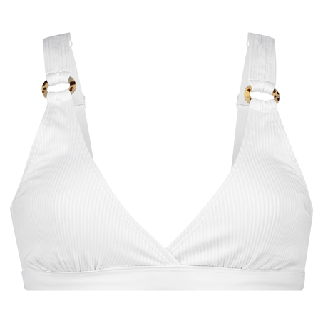 Duran bikini crop top, Biały