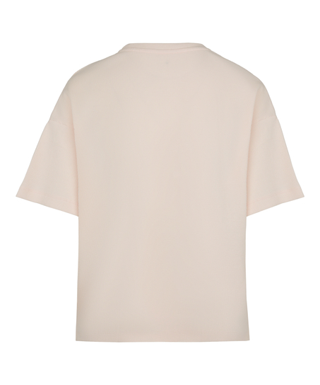 Pyjama Top Waffle, R&oacute;żowy