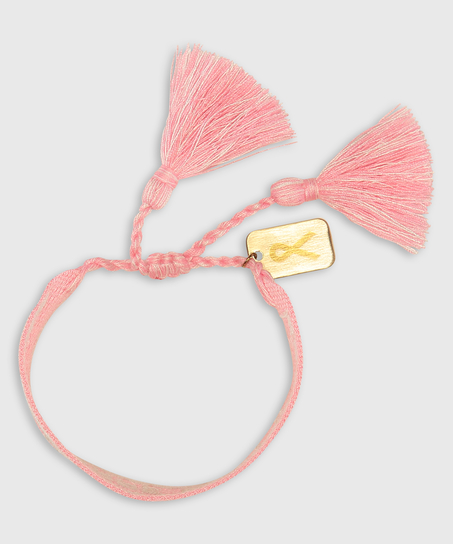 Pink Ribbon Bracelet, Różowy
