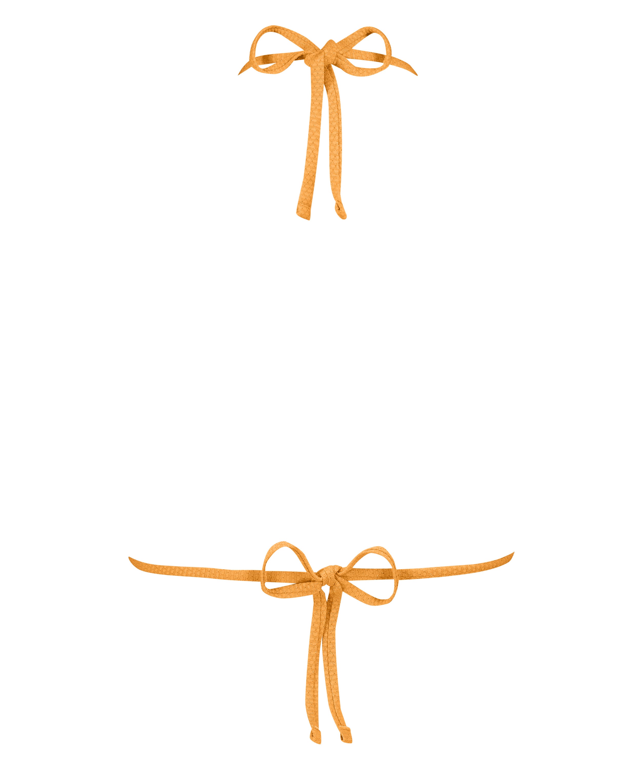 Tr&oacute;jkątna g&oacute;ra od bikini Scallop Lurex, Pomarańczowy, main