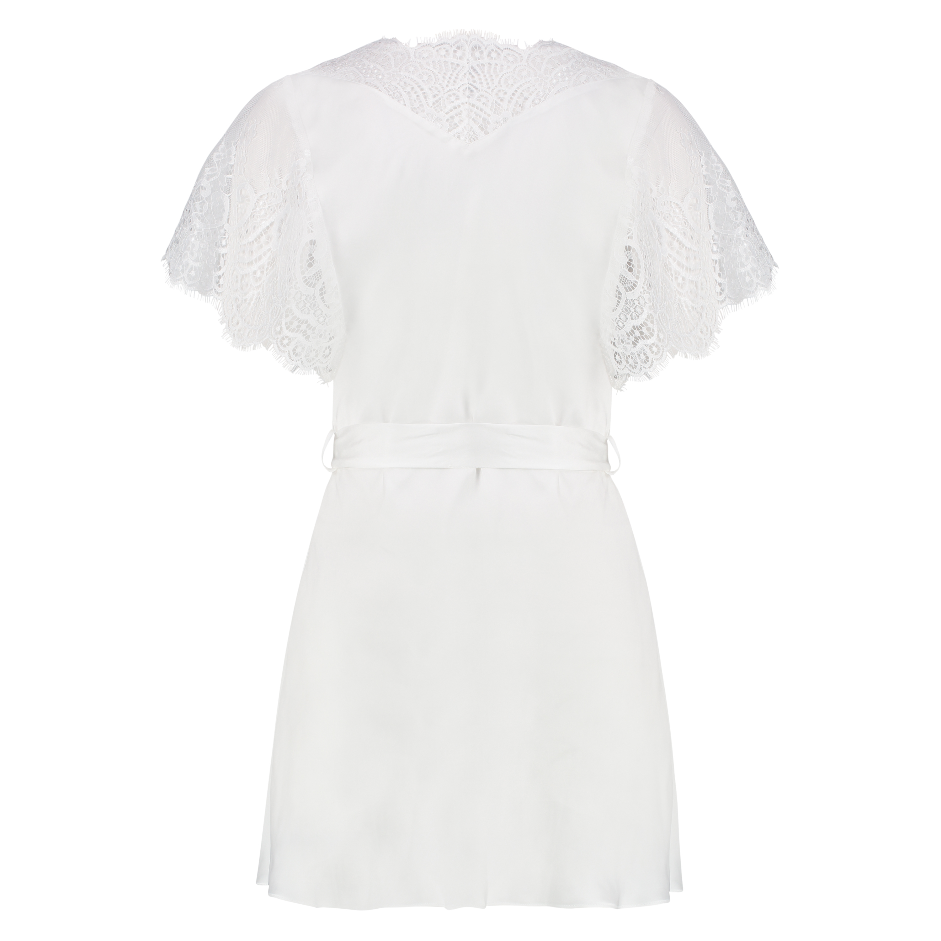 Kimono z krótkimi rękawkami, Biały, main