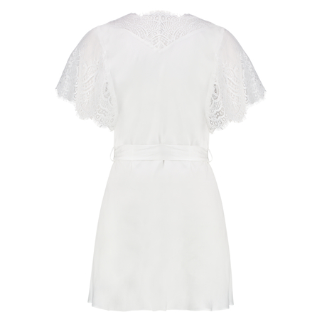 Kimono z krótkimi rękawkami, Biały