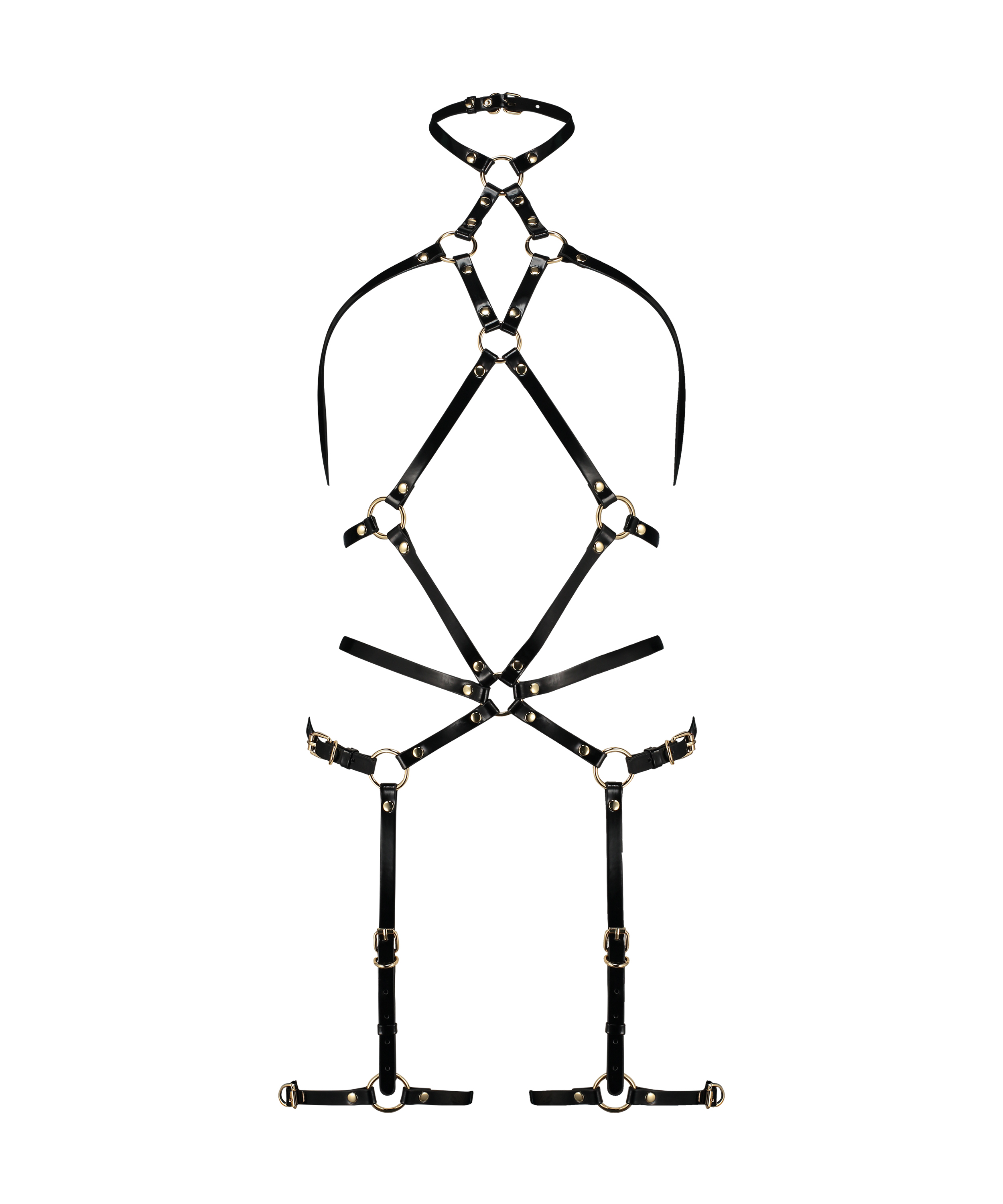 Private Uprząż ze sztucznej sk&oacute;ry, Czarny, main