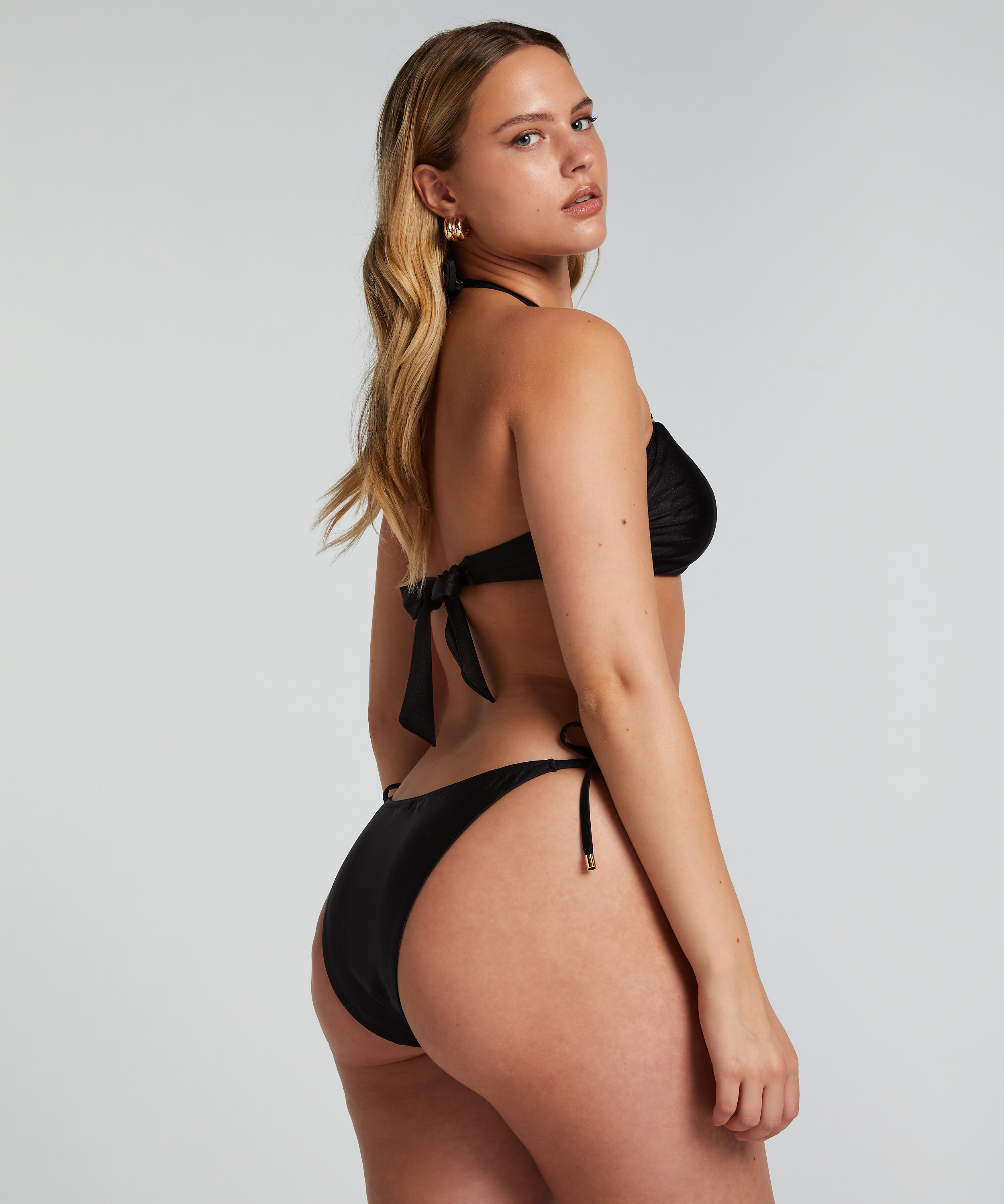 Góra od bikini typu bandeau Yucatan, Czarny, main