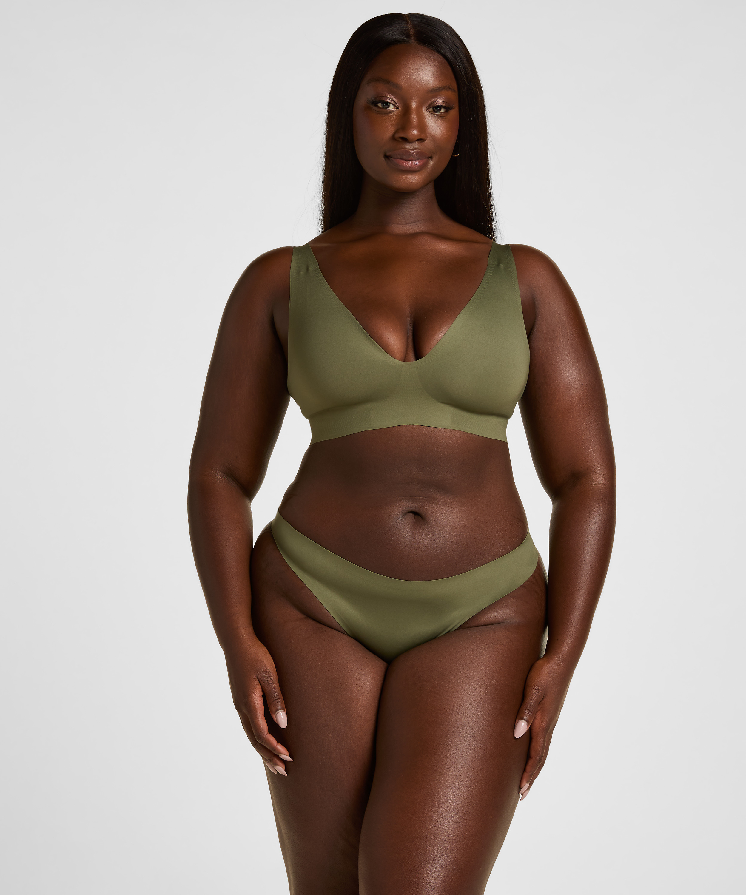 Super Comfort Stringi, Zielony, main