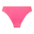 Majtki Bikini Wysoko Krojona Crinkle, R&oacute;żowy