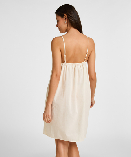 Slipdress Embroidery, Biały