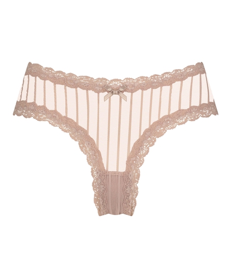 Brazyliany V-shape Mesh, Beżowy