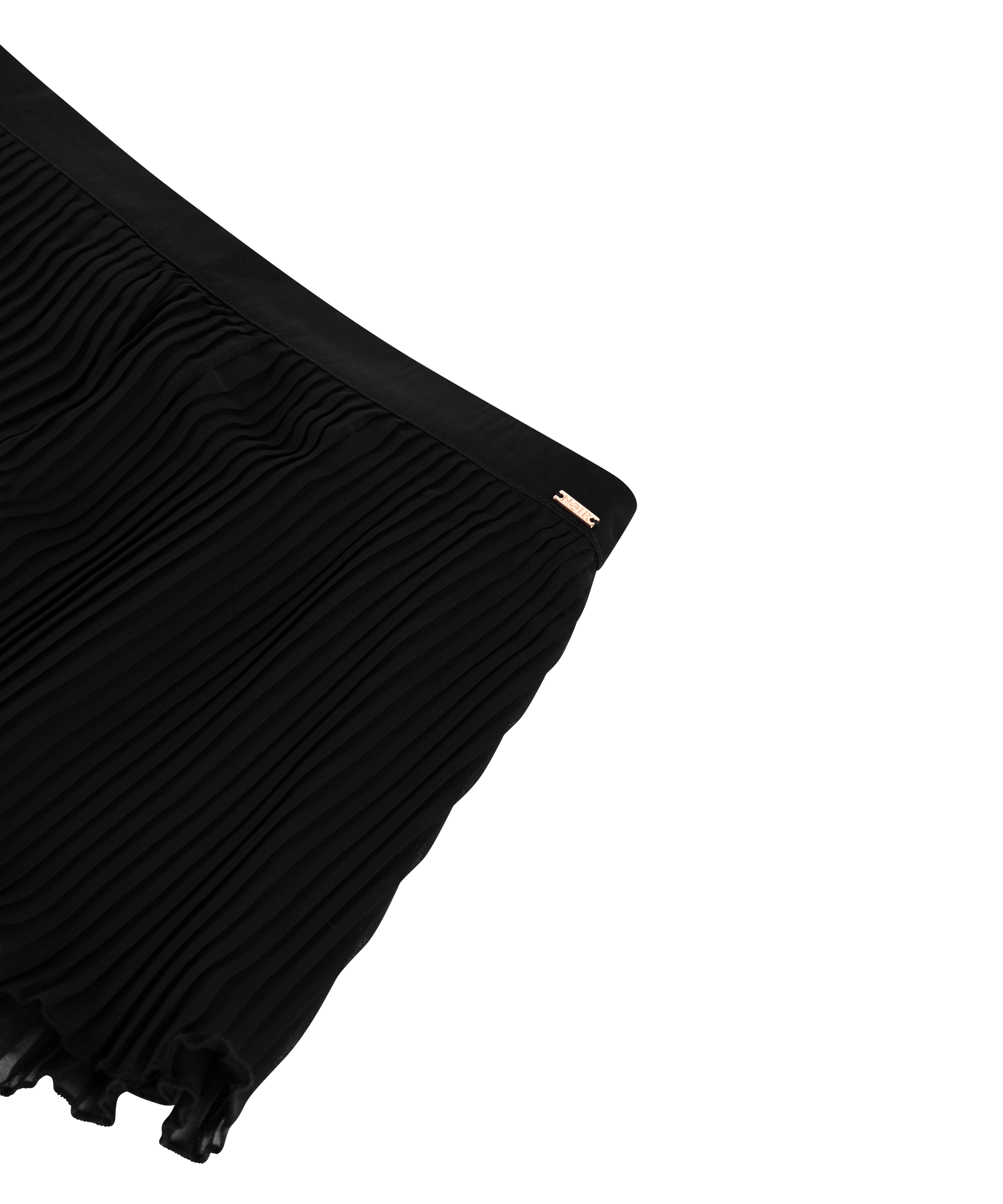 Plisowane szorty, Czarny, main