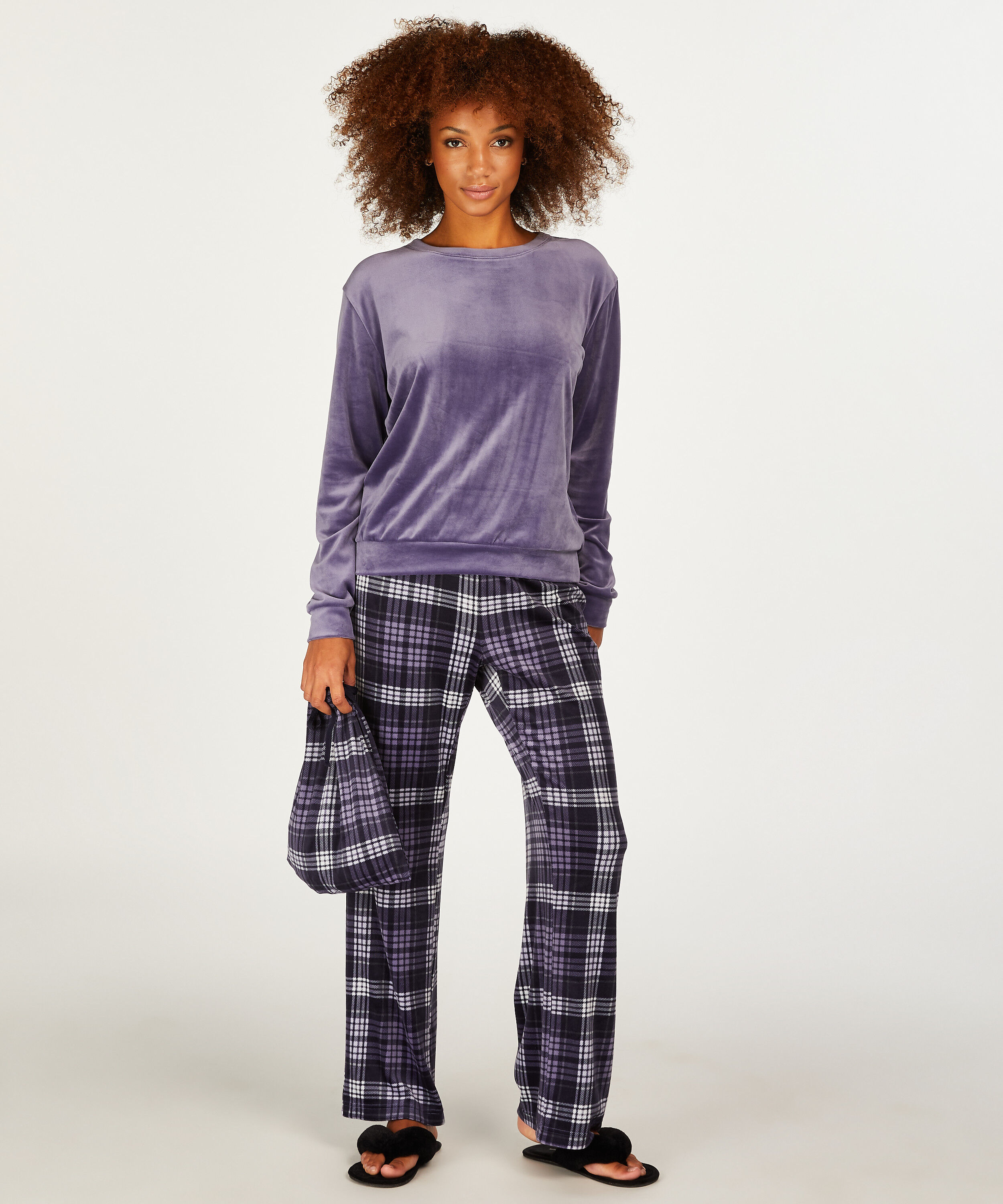 Piżama z torbą, Niebieski