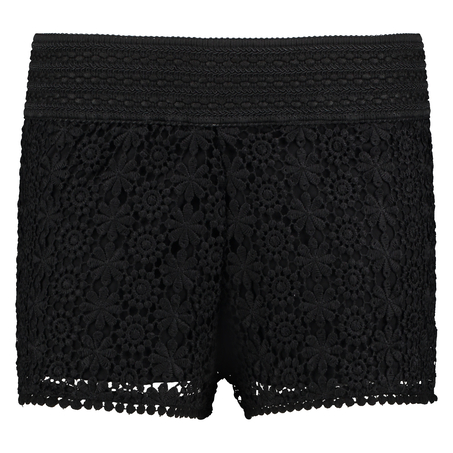 Crochetta Shorts, Czarny
