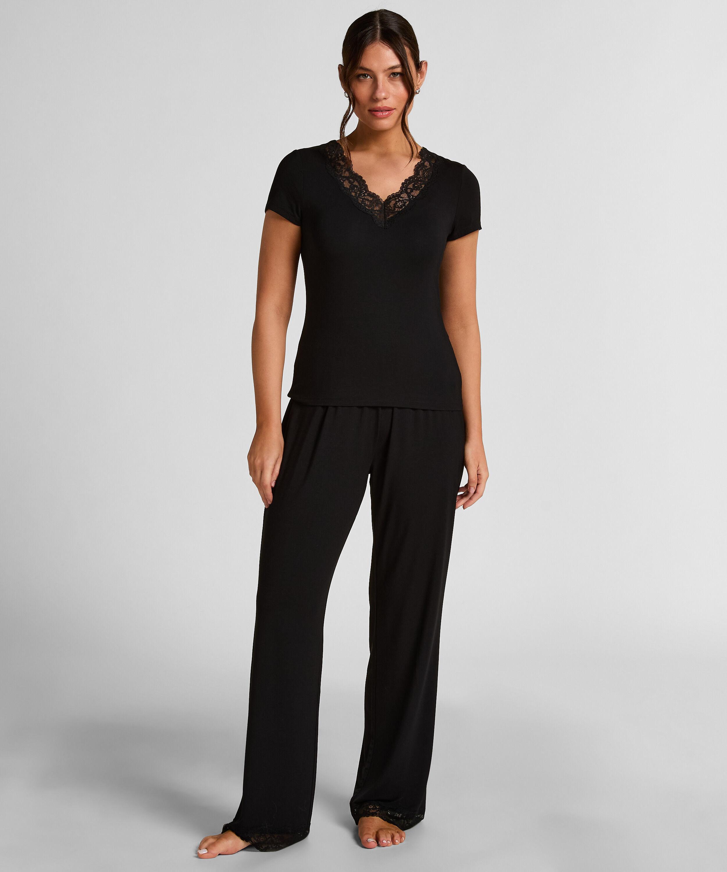 Zestaw piżamowy Nana, Czarny