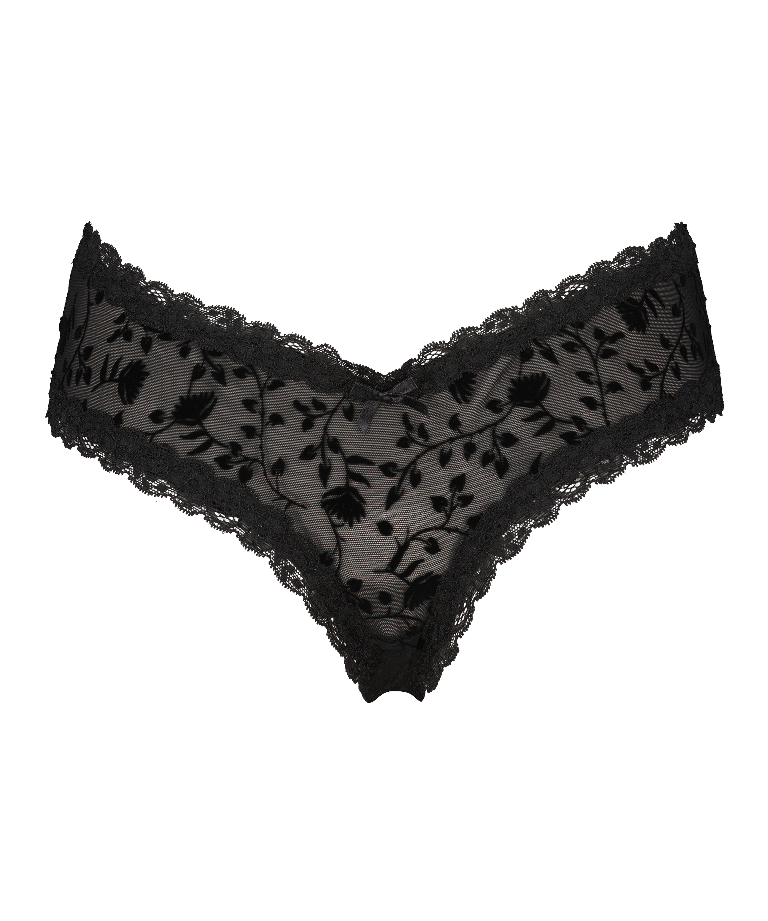 Brazyliany V-shape Mesh, Czarny, main
