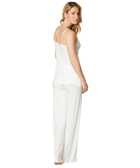 Pyjamaset Modal lace, Biały