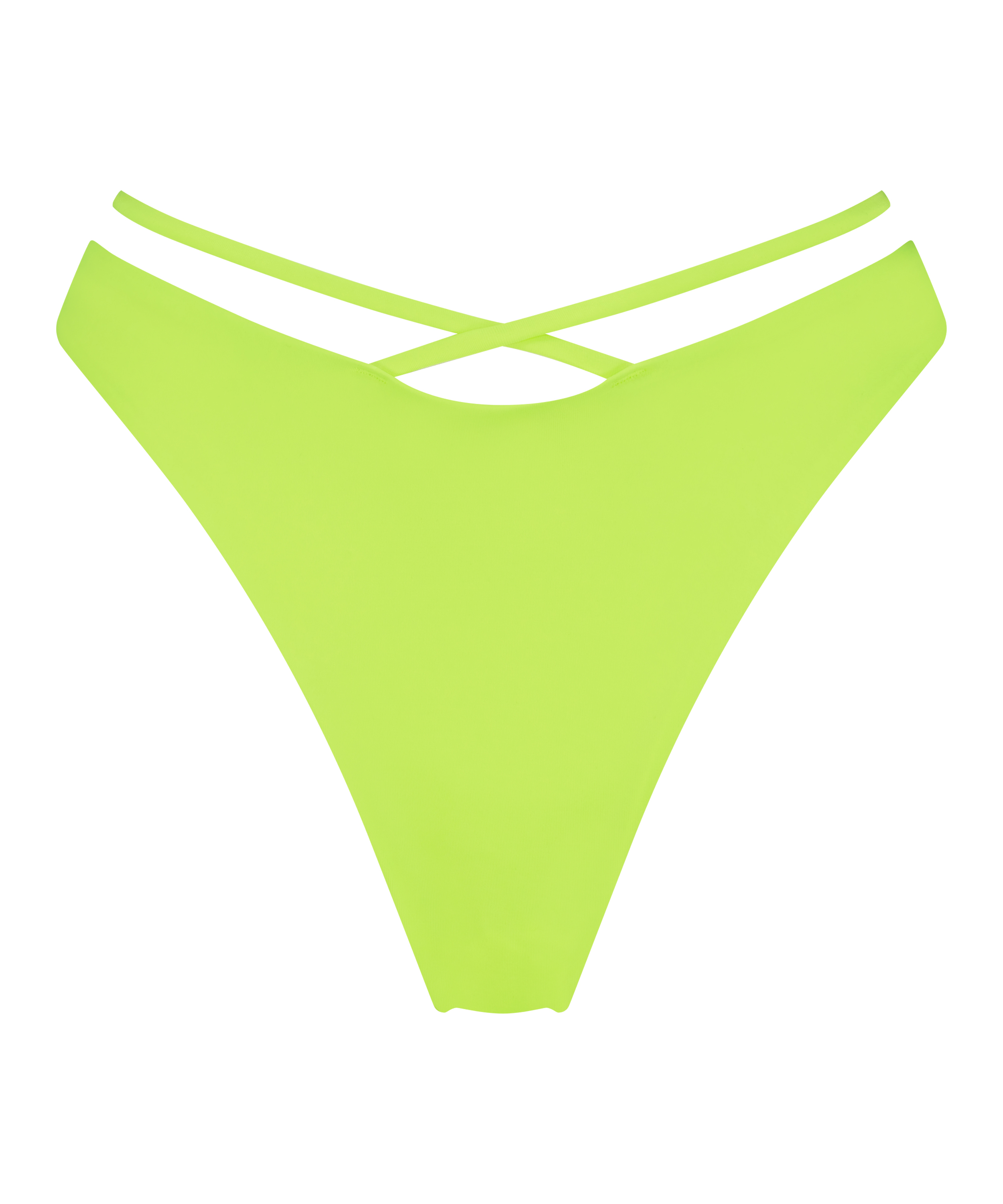 Figi bikini z wysokim wycięciem Glow, Ż&oacute;łty, main