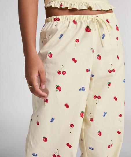 Spodnie tkane, Żółty