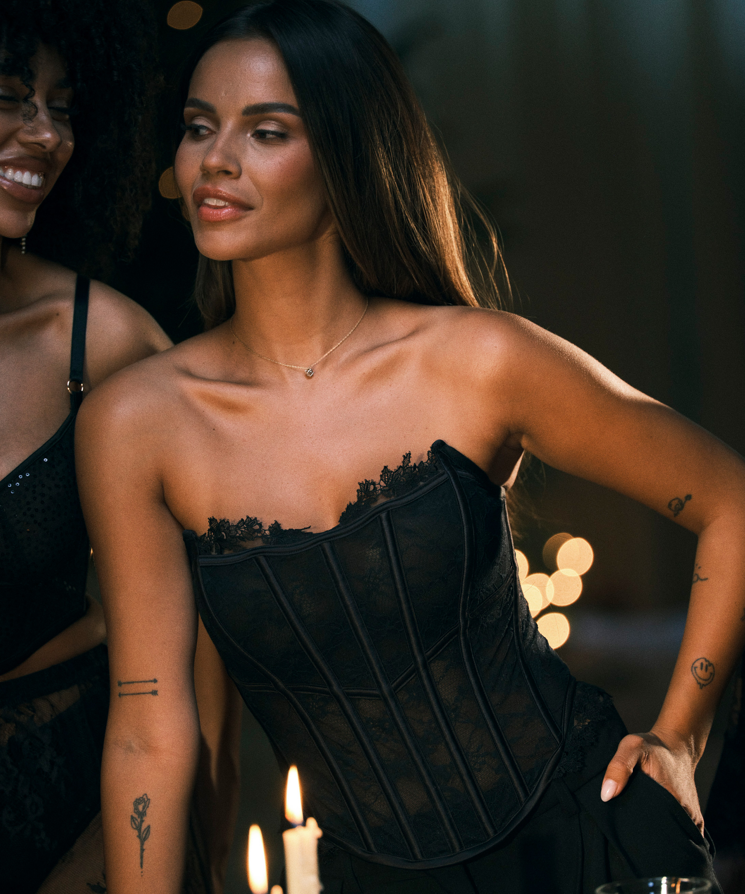 Gorset Julia , Czarny, main