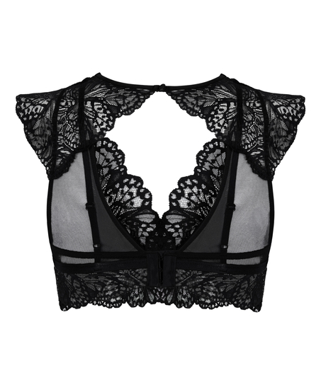 Biustonosz bralette Posie, Czarny