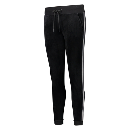 HKMX Velvet Sports Pants, Czarny