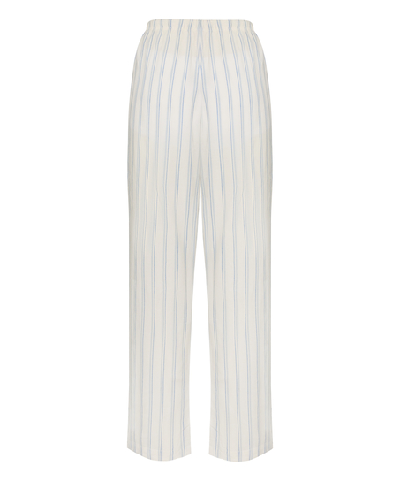 Spodnie Lniane, Biały