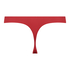 Niewidoczne pod ubraniem stringi z paseczkami i siateczką, Czerwony
