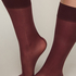 Skarpetki Sheer Back Seam, Fioletowy