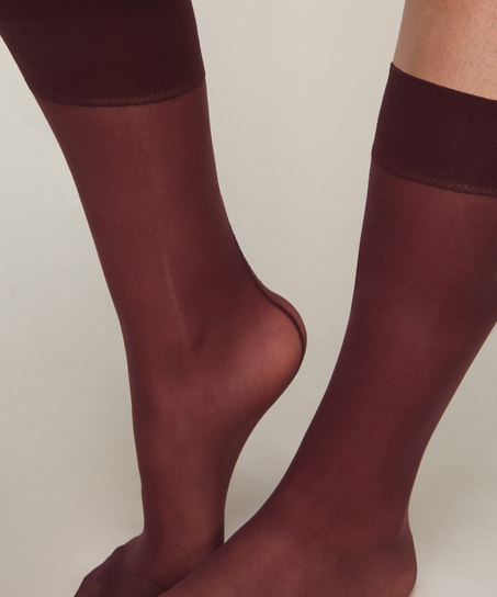 Skarpetki Sheer Back Seam, Fioletowy