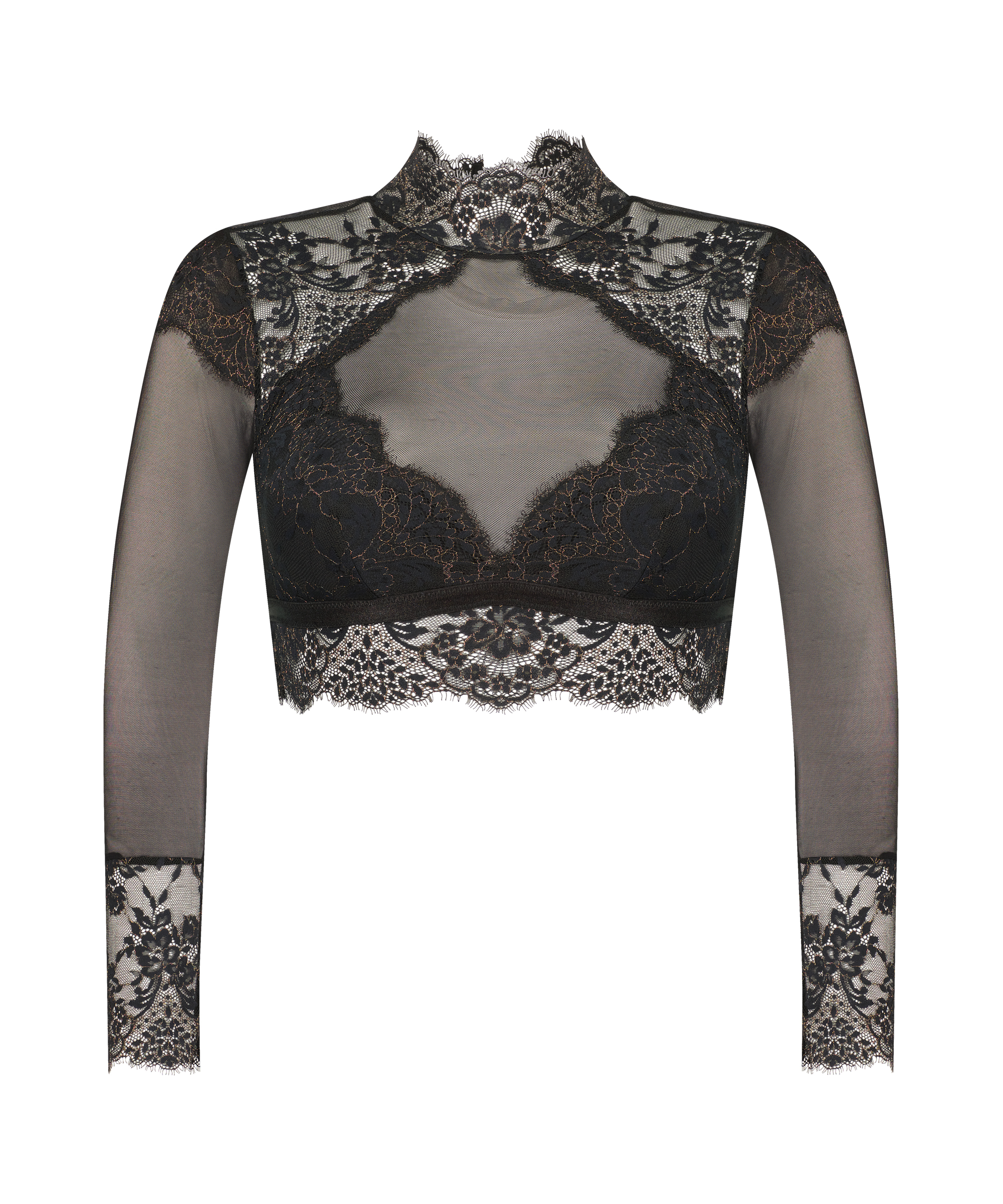 Braletka z długim rękawem Cynthia, Czarny, main