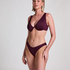 Neoprenowe bikini z wysokimi nogawkami, Fioletowy