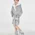Teens Fleece Bathrobe, Szary