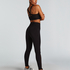 HKMX Legginsy sportowe z wysokim stanem Boost, Czarny