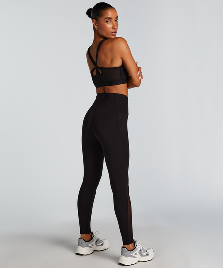 HKMX Legginsy sportowe z wysokim stanem Boost, Czarny