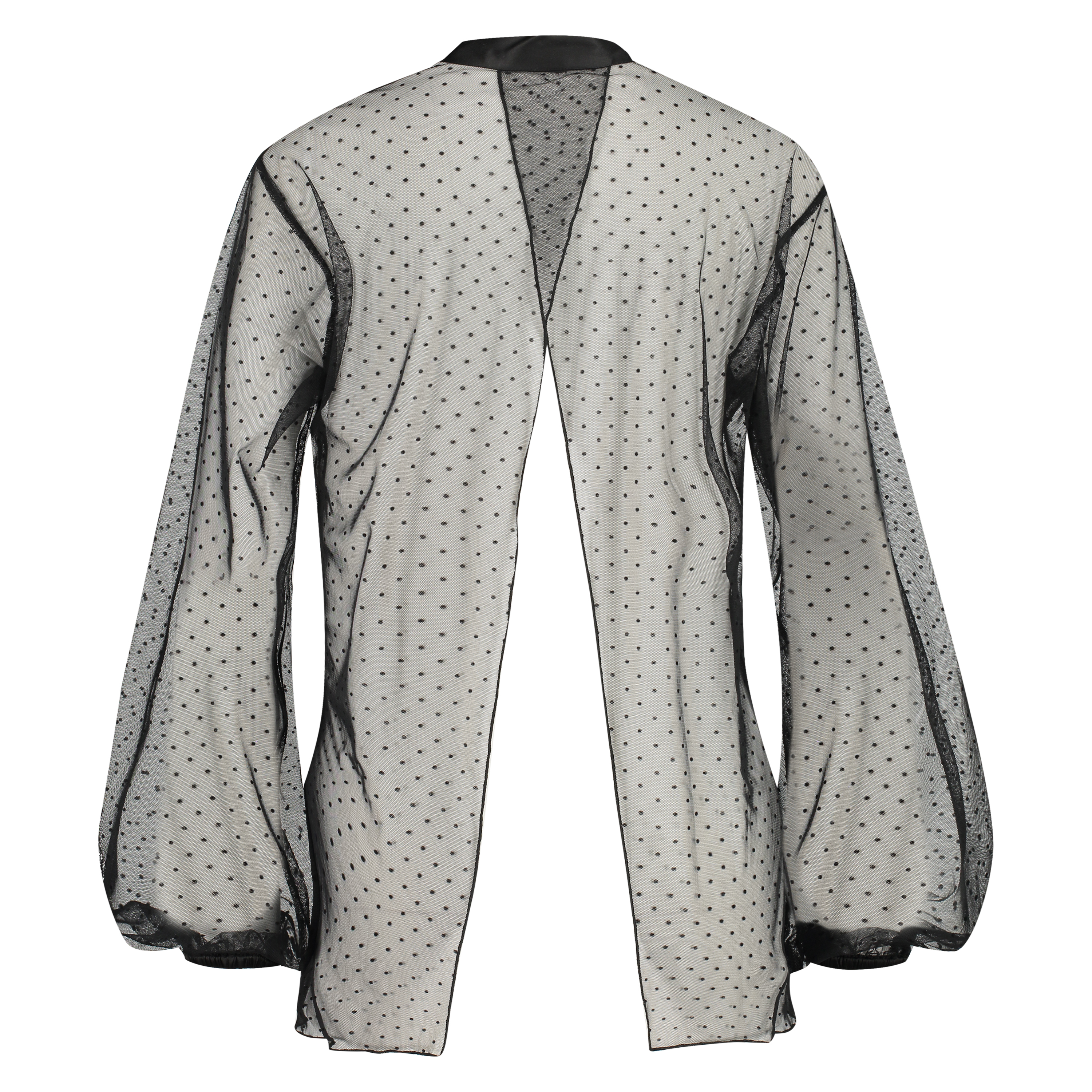 Dot Mesh Tunic, Czarny, main