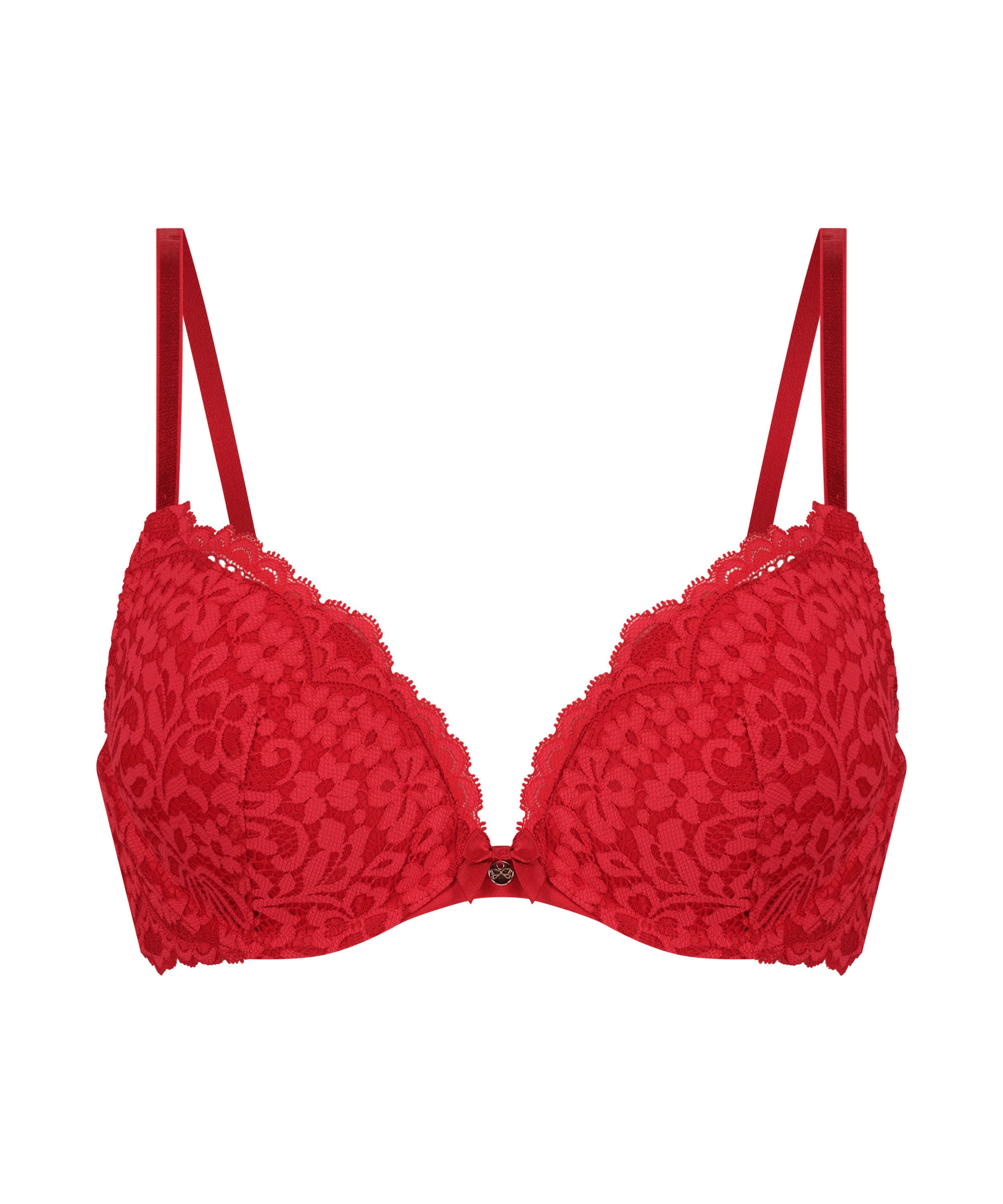 Biustonosz usztywniany push-up Rose, Czerwony, main