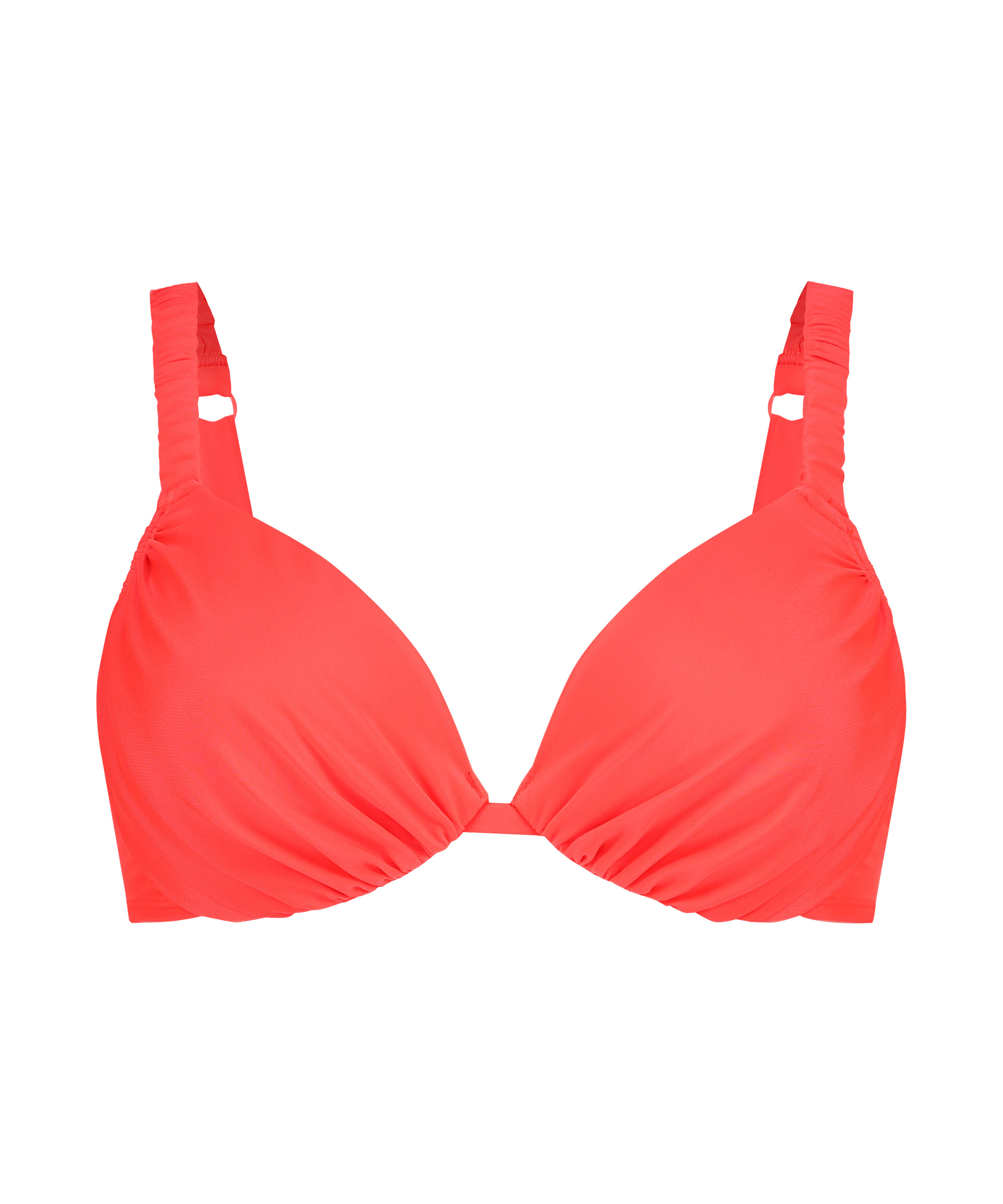 Usztywniany top bikini z fiszbinami Cairo, Czerwony, main