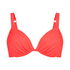 Usztywniany top bikini z fiszbinami Cairo, Czerwony