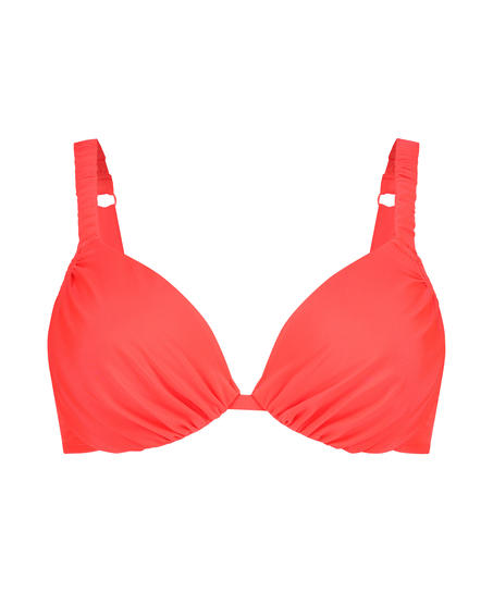 Usztywniany top bikini z fiszbinami Cairo, Czerwony